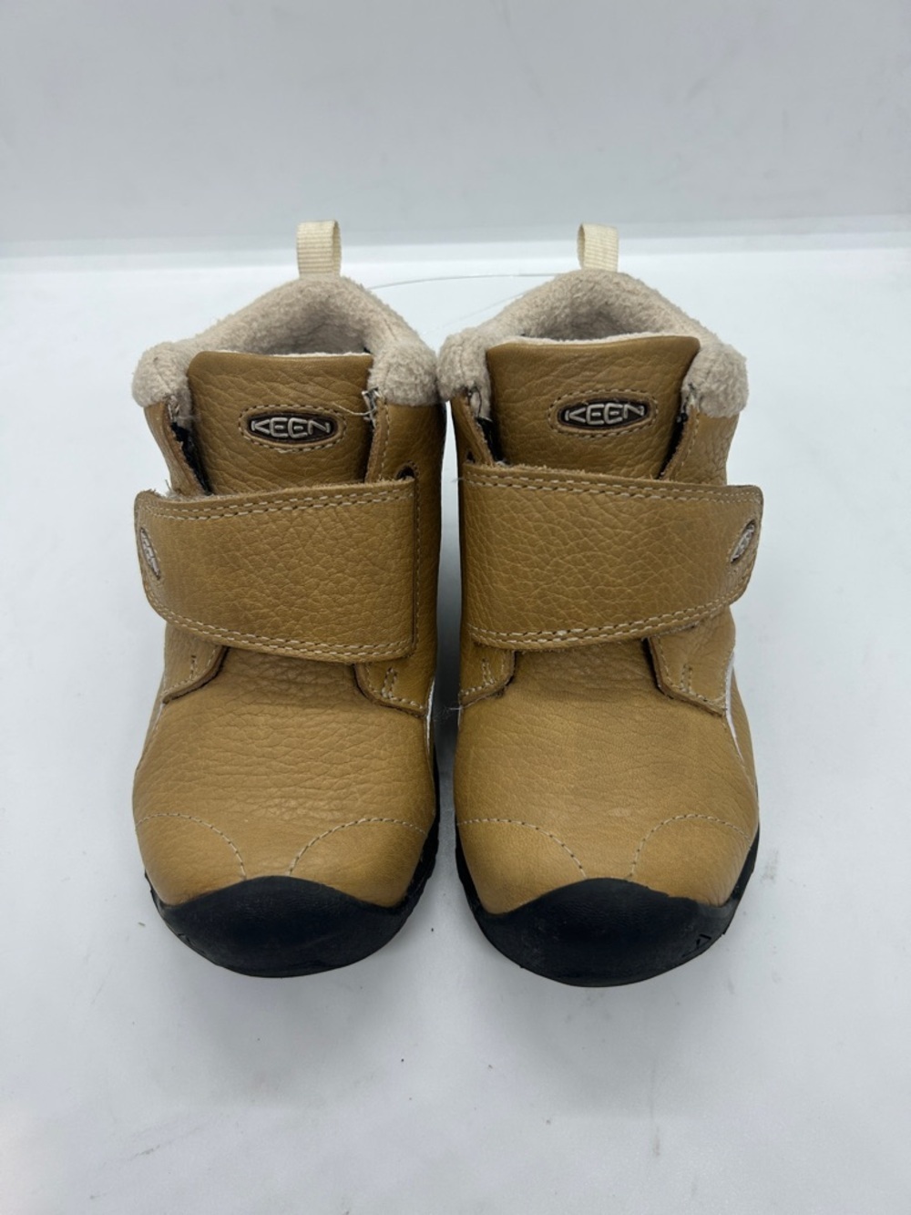 Keen Toddler Boy Sz 5 Beige Touch-Fasten Insulated Fleece Waterproof Ankle Boots